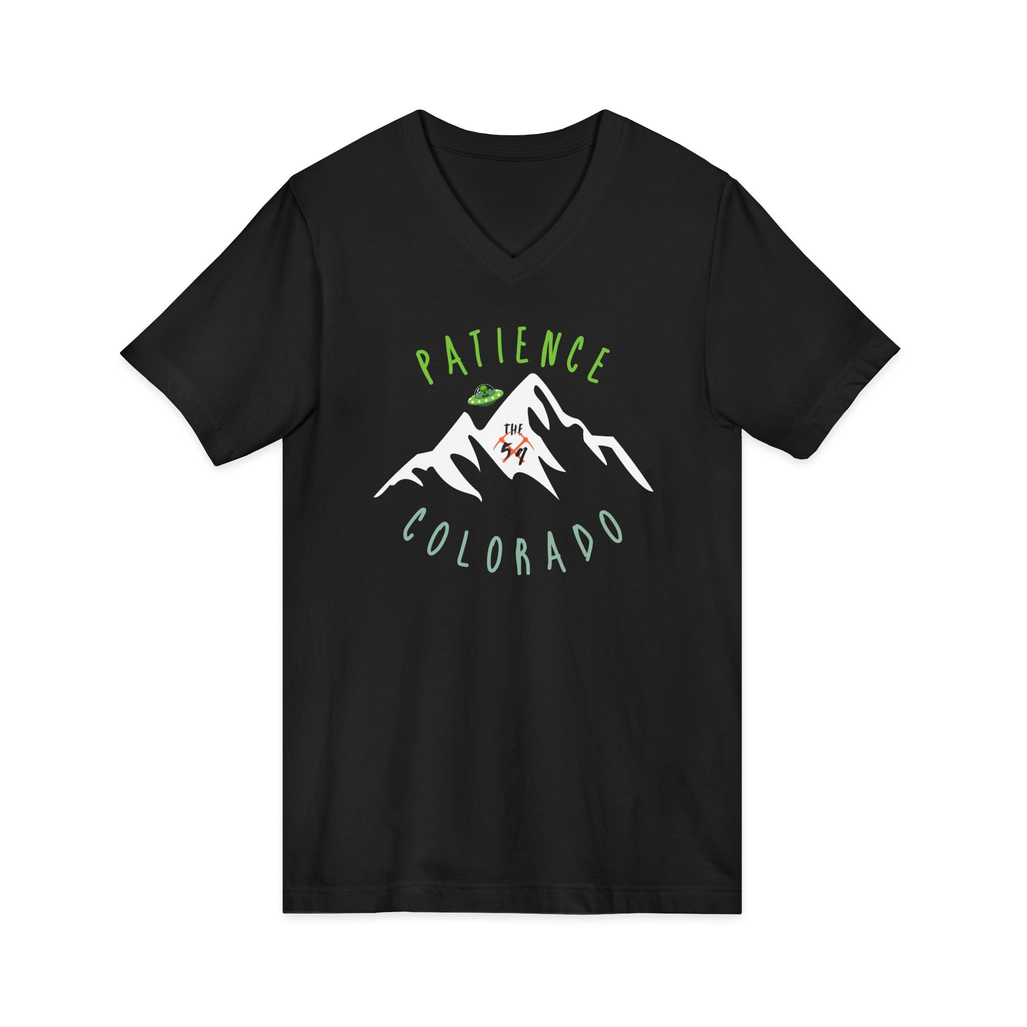 Patience Colorado - Jersey Short Sleeve V-Neck Tee