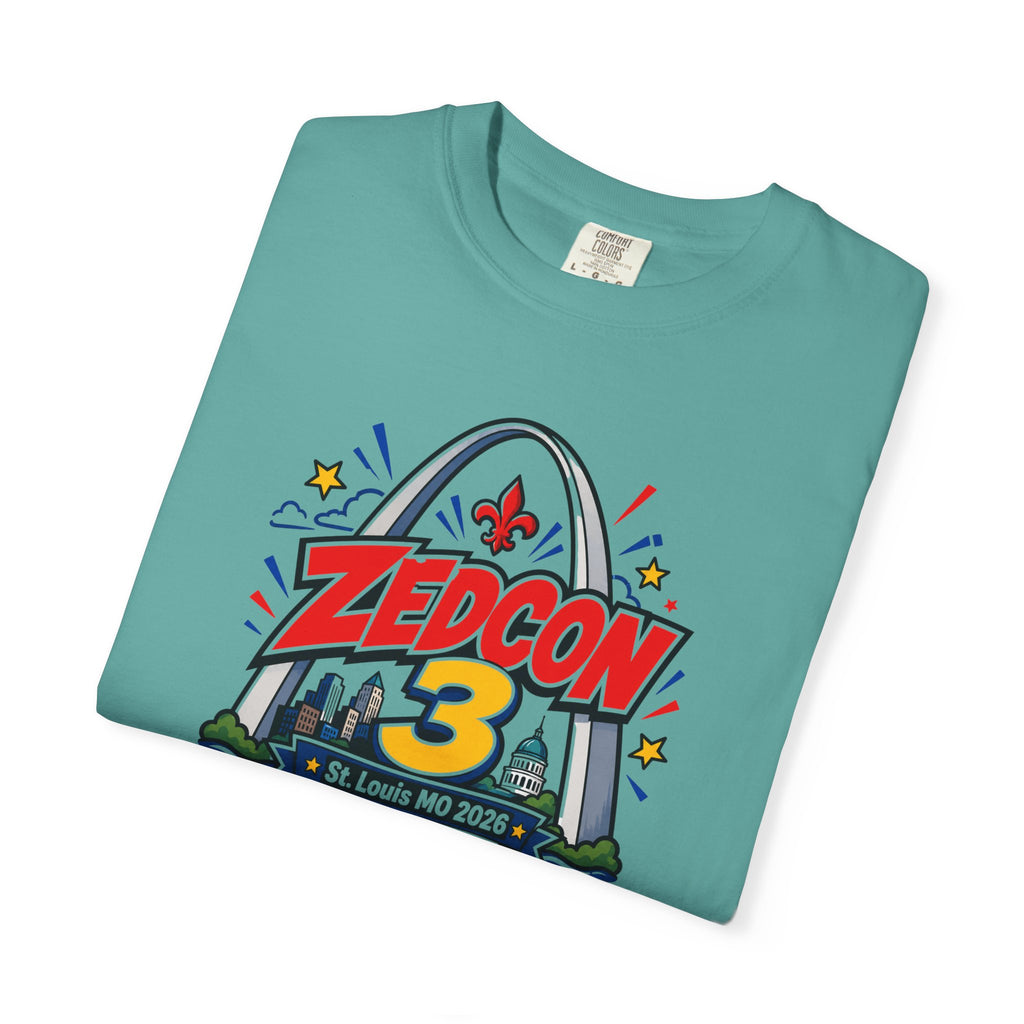 ZEDCON 3 Official Event Tee  St. Louis, MO 2026  Comfort Colors 1717