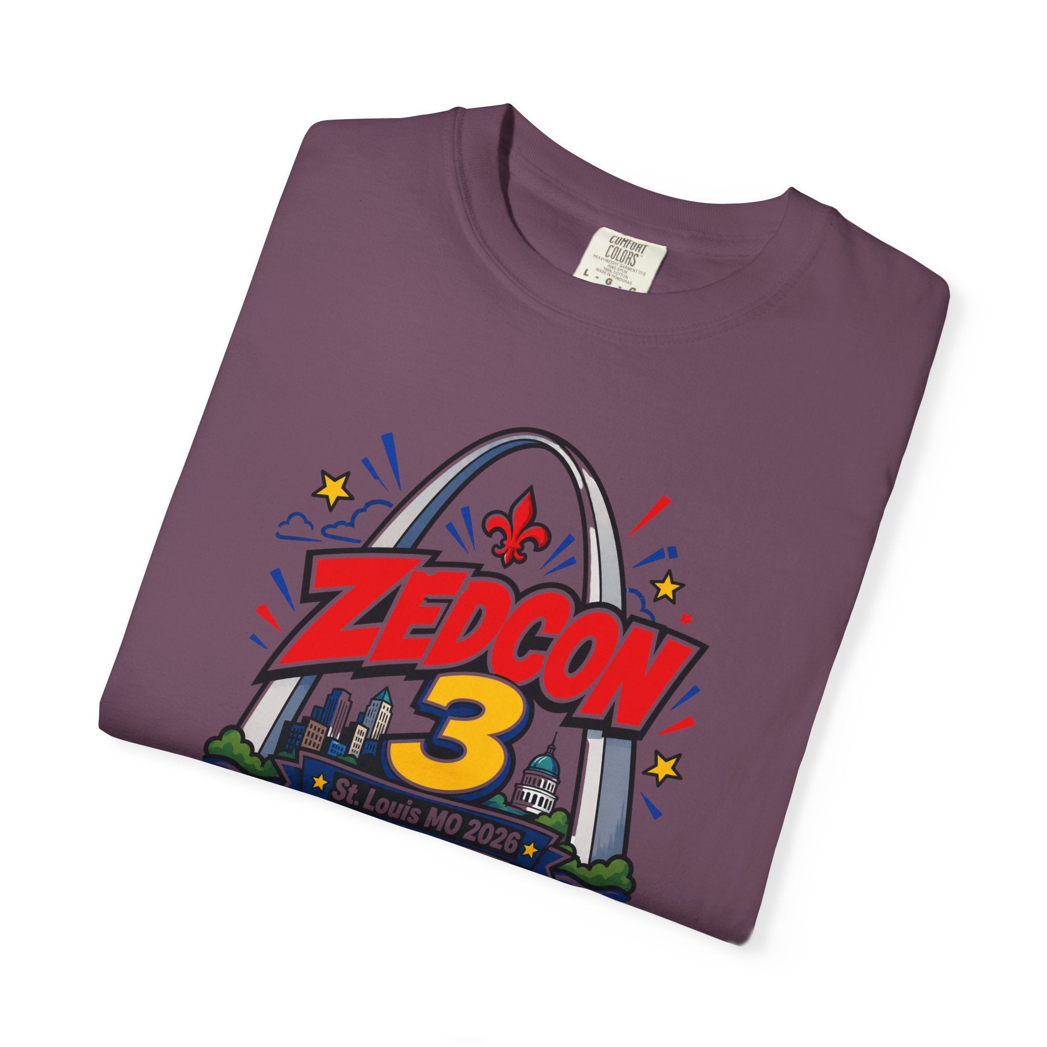 ZEDCON 3 Official Event Tee  St. Louis, MO 2026  Comfort Colors 1717
