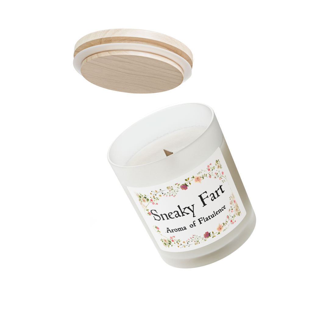 Sneaky Fart Candle – Funny Gag Gift | Blackberry Vanilla Wooden Wick Candle | Coconut Soy Wax for White Elephant & Birthdays