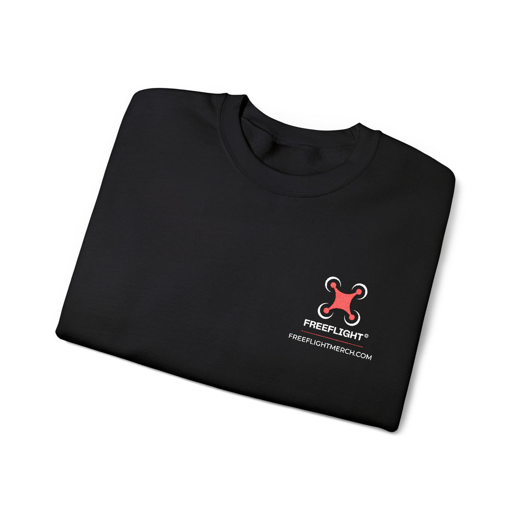 Free Flight Embroidered Logo Crewneck  Gildan 18000 Heavy Blend
