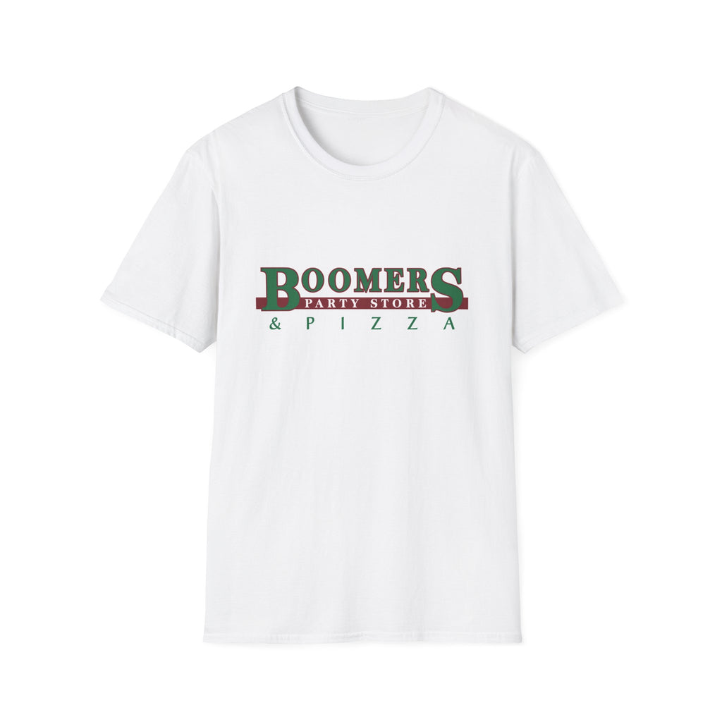 Boomers Party Store & Pizza T-Shirt – Local Pizza Establishment Tee | Retro Beer & Pizza Party Store Merch | Hometown Favorite