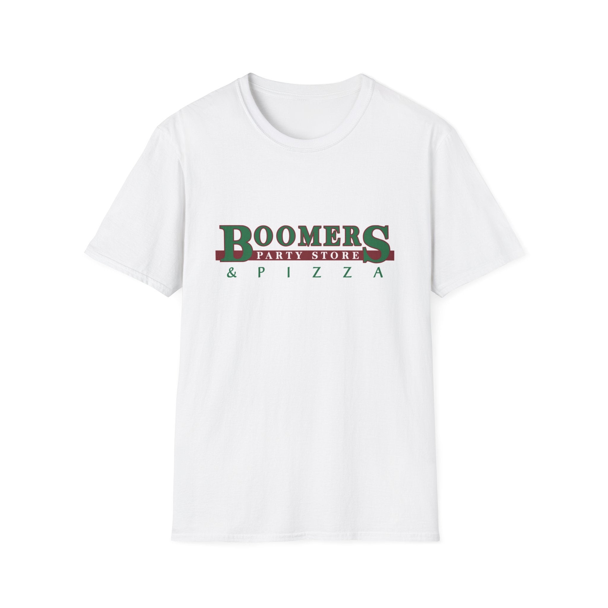Boomers Party Store & Pizza T-Shirt – Local Pizza Establishment Tee | Retro Beer & Pizza Party Store Merch | Hometown Favorite