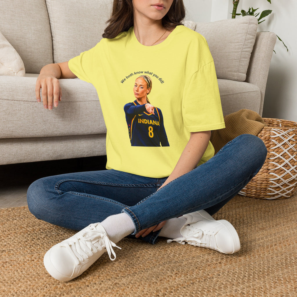 We Both Know What You Did! Funny Pointing Basketball Meme T-Shirt | Unisex Graphic Tee