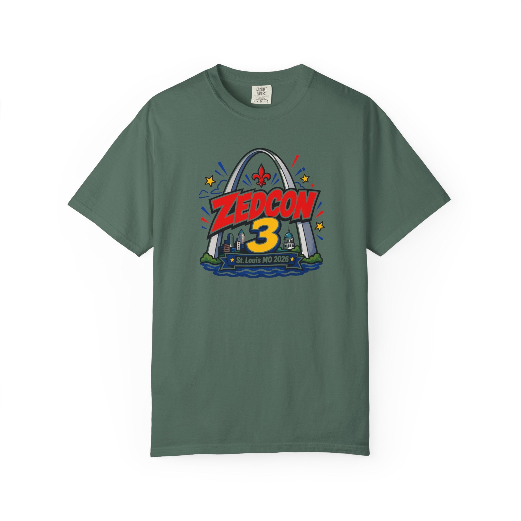 ZEDCON 3 Official Event Tee  St. Louis, MO 2026  Comfort Colors 1717