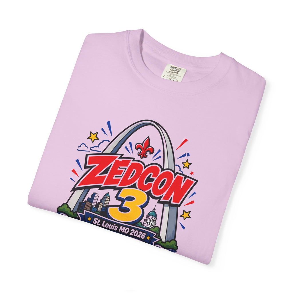 ZEDCON 3 Official Event Tee  St. Louis, MO 2026  Comfort Colors 1717