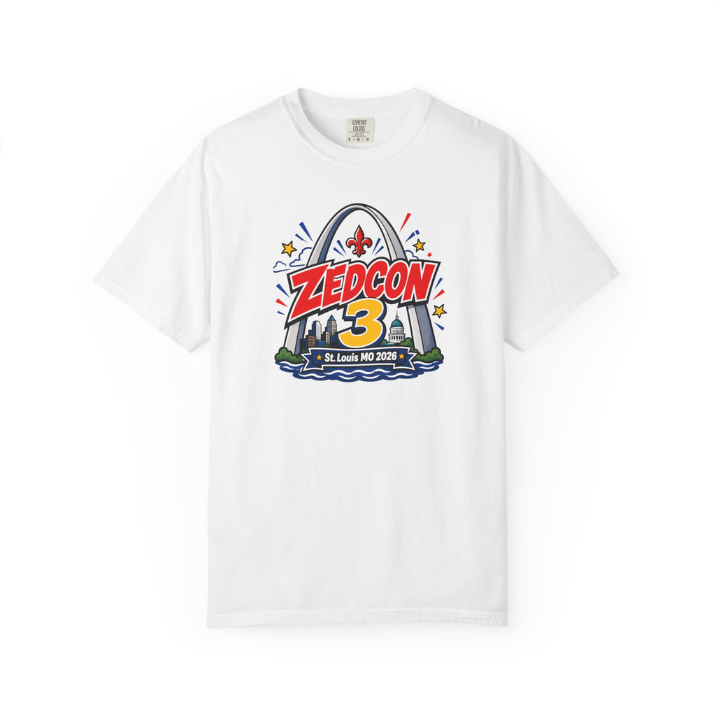 ZEDCON 3 Official Event Tee  St. Louis, MO 2026  Comfort Colors 1717