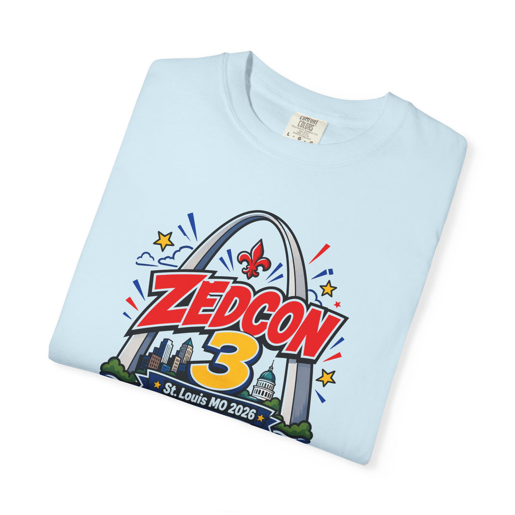 ZEDCON 3 Official Event Tee  St. Louis, MO 2026  Comfort Colors 1717