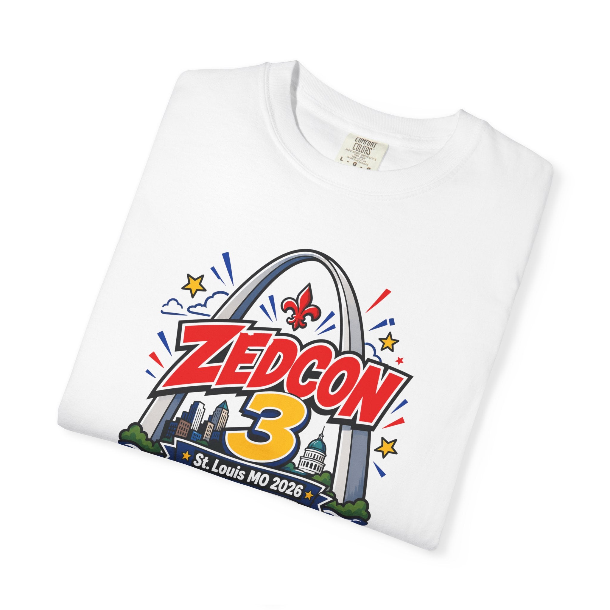 ZEDCON 3 Official Event Tee  St. Louis, MO 2026  Comfort Colors 1717