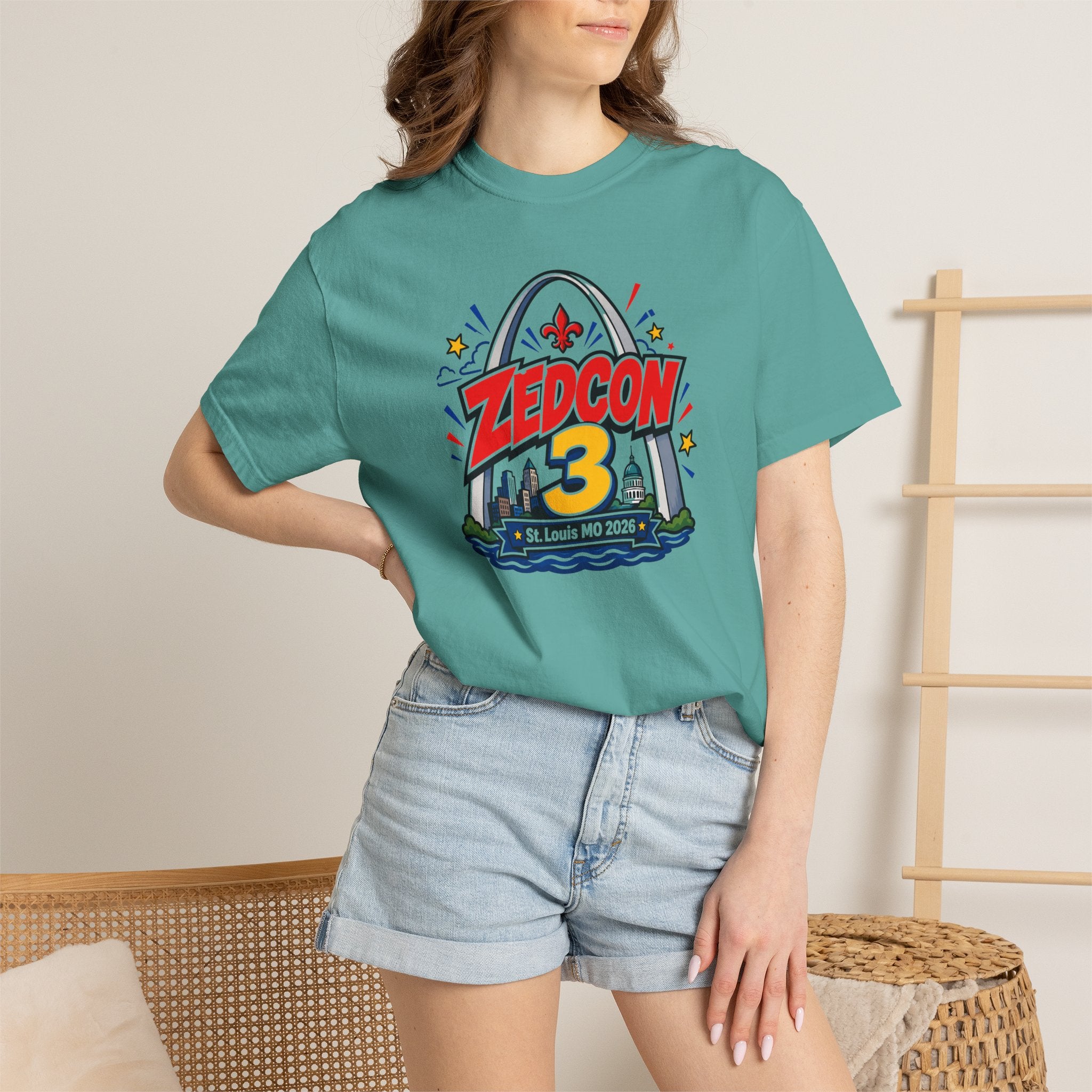 ZEDCON 3 Official Event Tee  St. Louis, MO 2026  Comfort Colors 1717