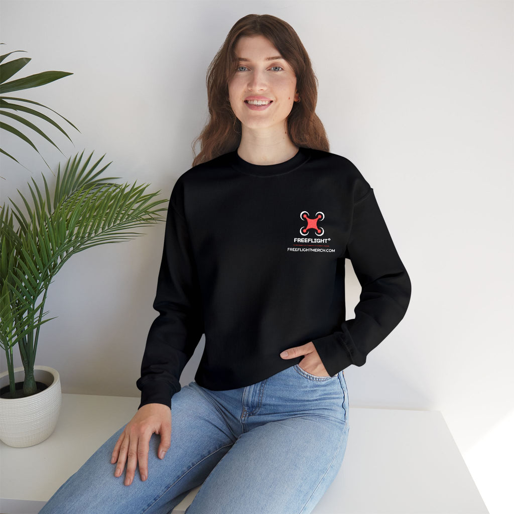 Free Flight Embroidered Logo Crewneck  Gildan 18000 Heavy Blend