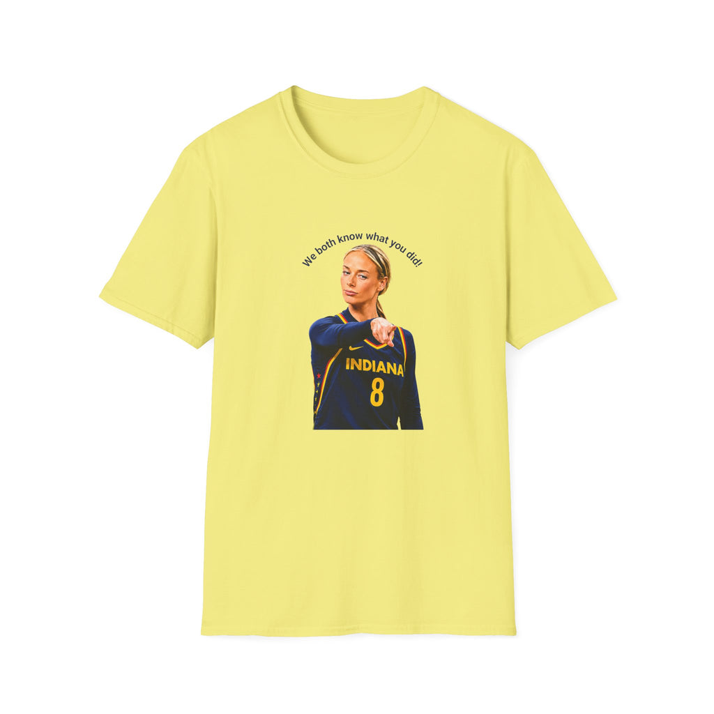 We Both Know What You Did! Funny Pointing Basketball Meme T-Shirt | Unisex Graphic Tee