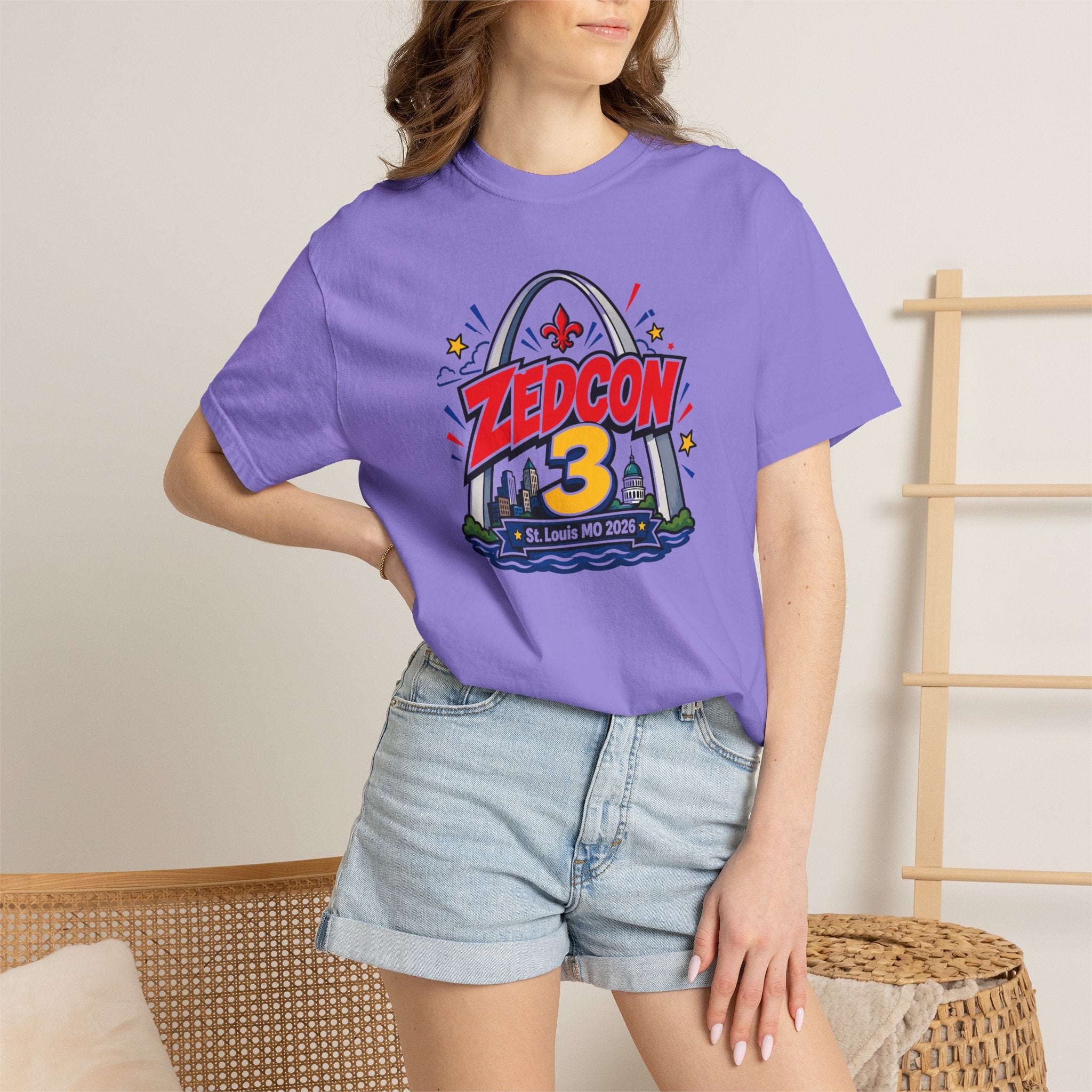 ZEDCON 3 Official Event Tee  St. Louis, MO 2026  Comfort Colors 1717