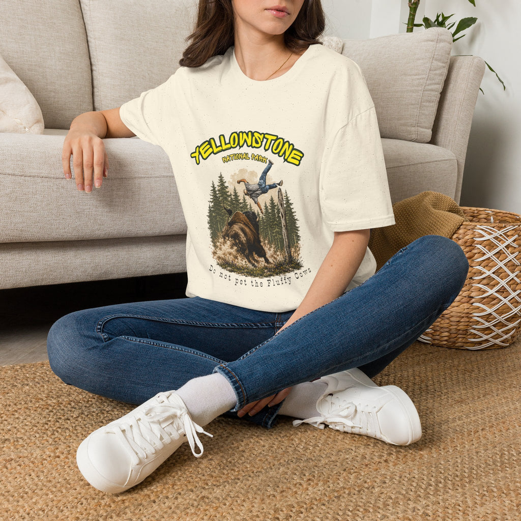 Yellowstone National Park Funny Bison T-Shirt | Do Not Pet the Fluffy Cows | National Park Humor Tee | Wildlife Safety Shirt | Tourist Gift