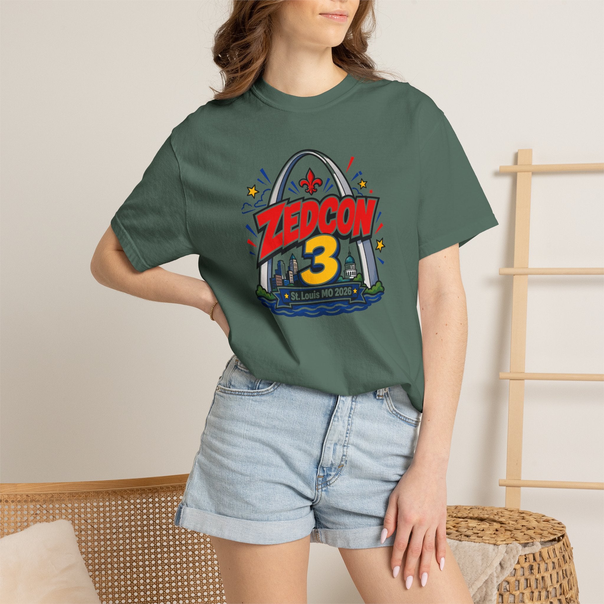 ZEDCON 3 Official Event Tee  St. Louis, MO 2026  Comfort Colors 1717