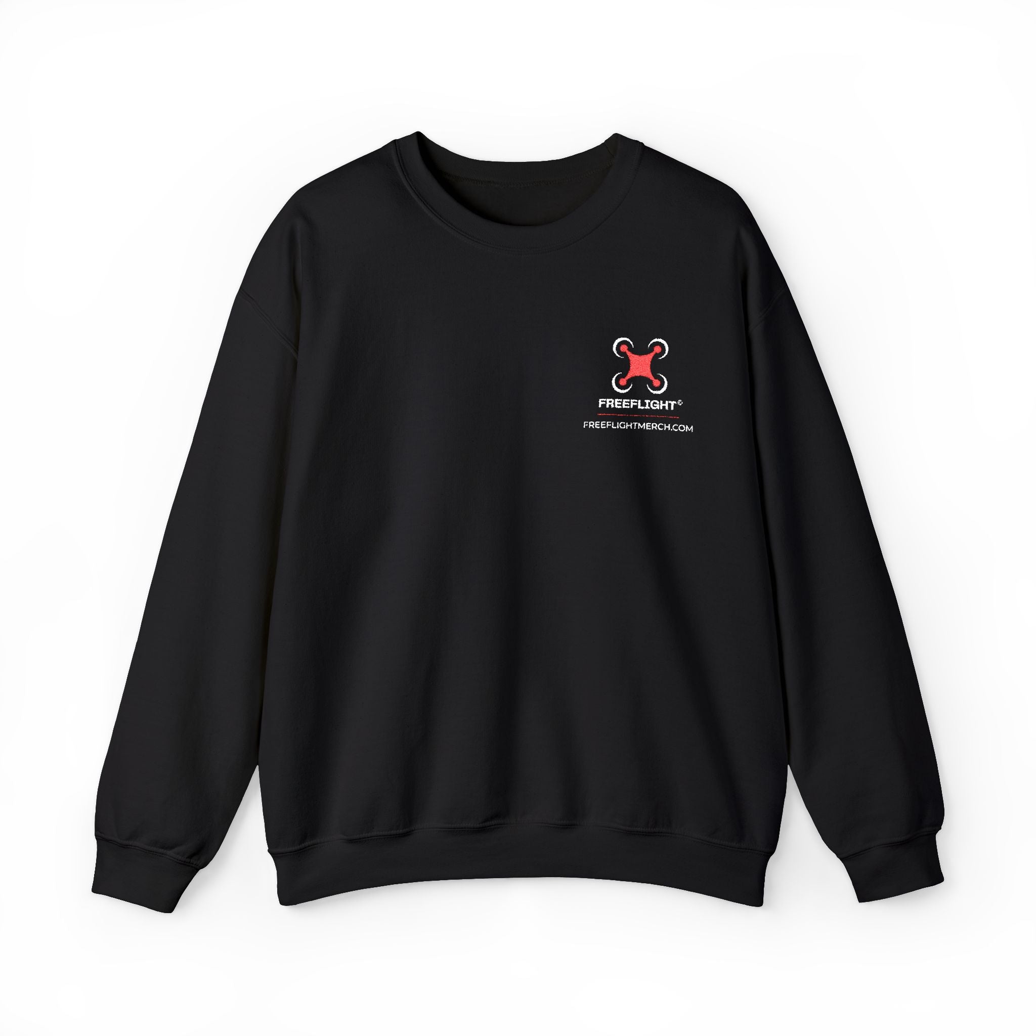 Free Flight Embroidered Logo Crewneck  Gildan 18000 Heavy Blend