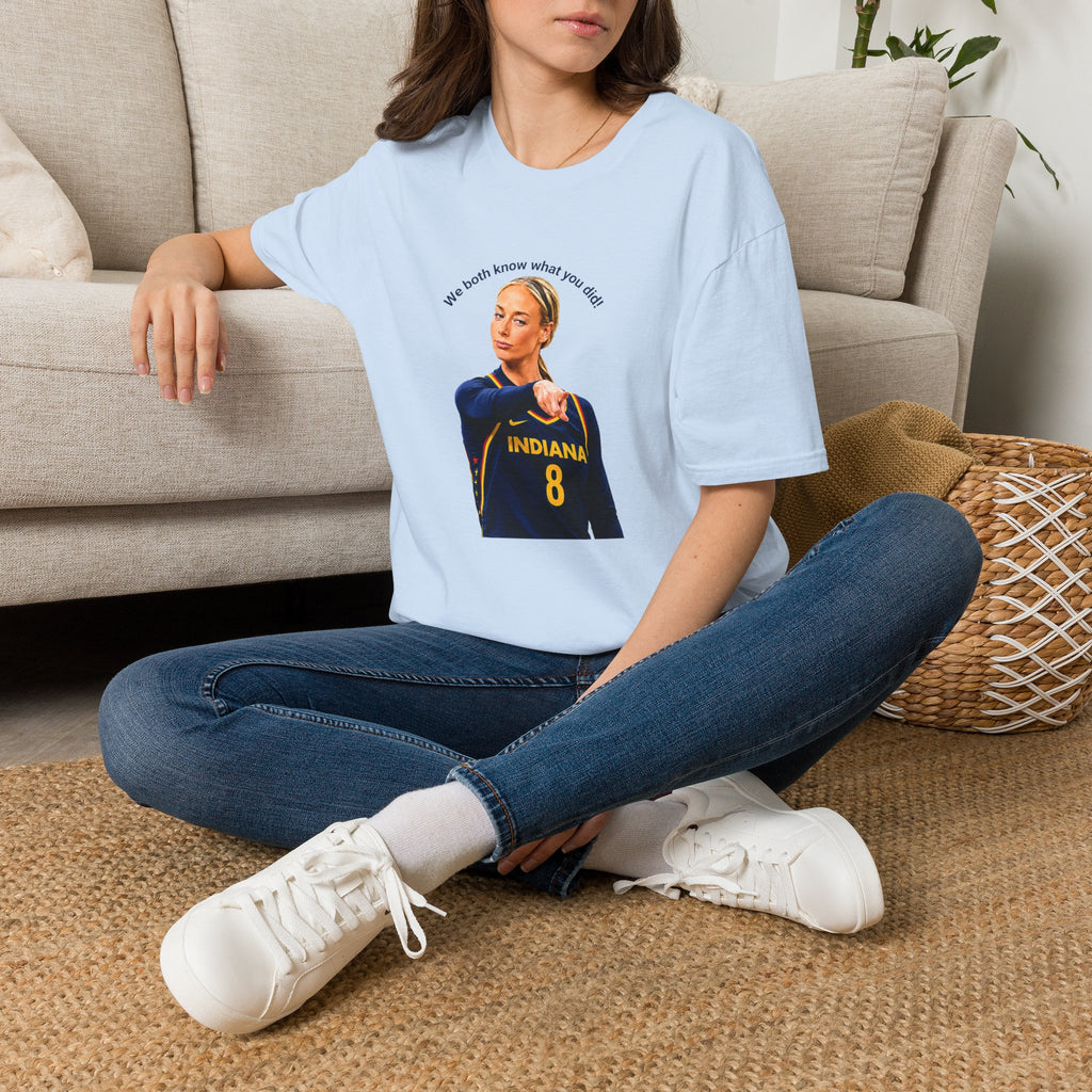 We Both Know What You Did! Funny Pointing Basketball Meme T-Shirt | Unisex Graphic Tee