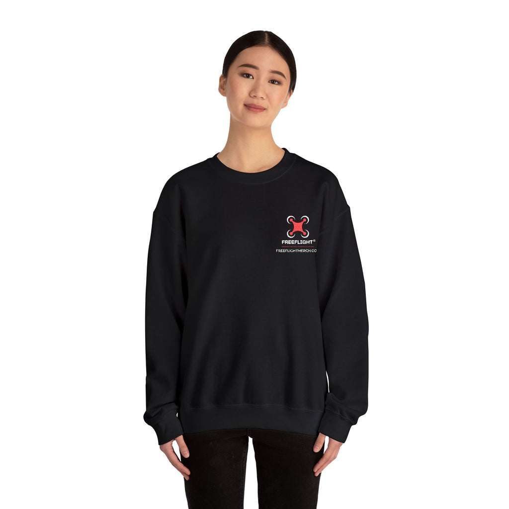 Free Flight Embroidered Logo Crewneck  Gildan 18000 Heavy Blend