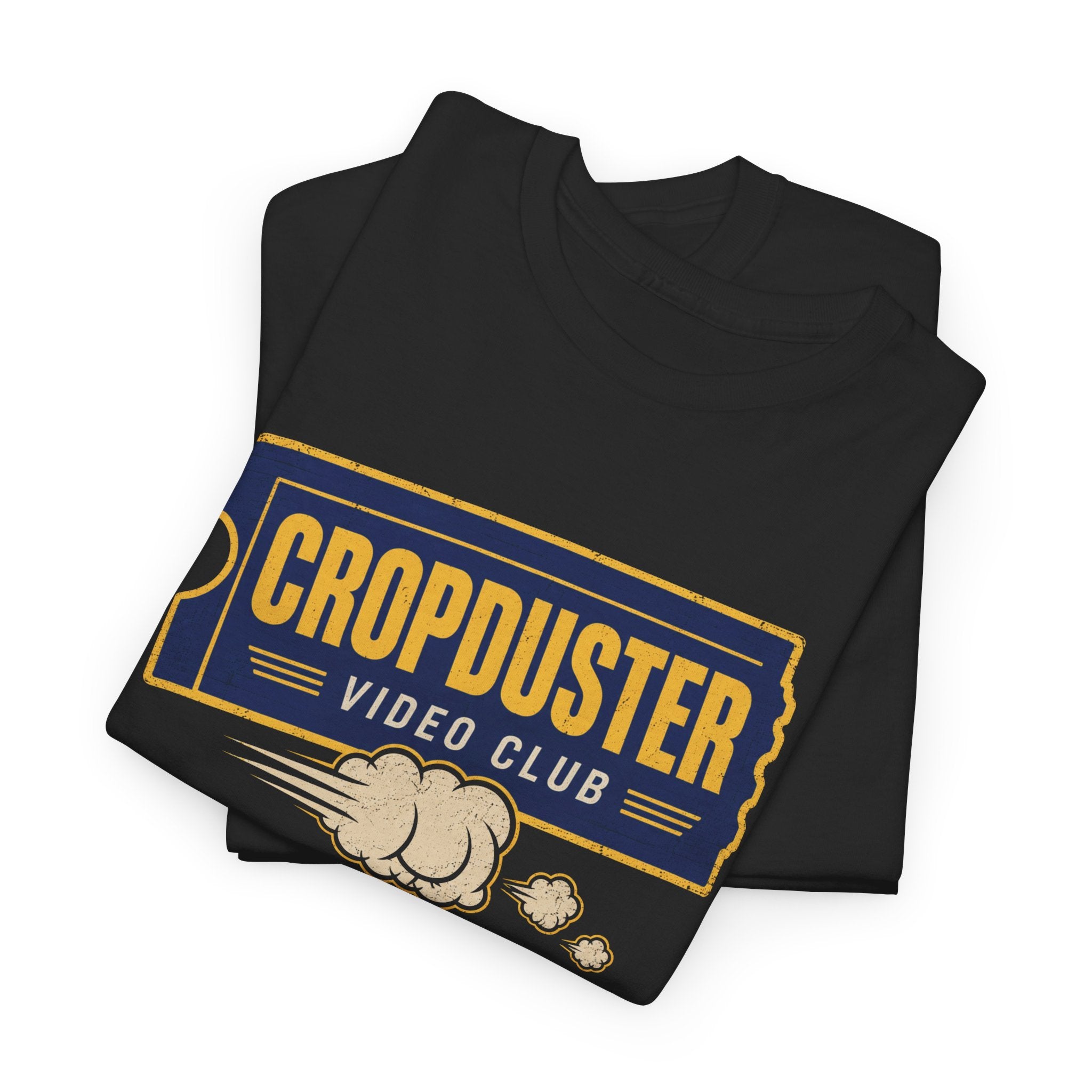 Cropduster Video Club Shirt – Funny Retro 80s 90s Fart Humor Tee
