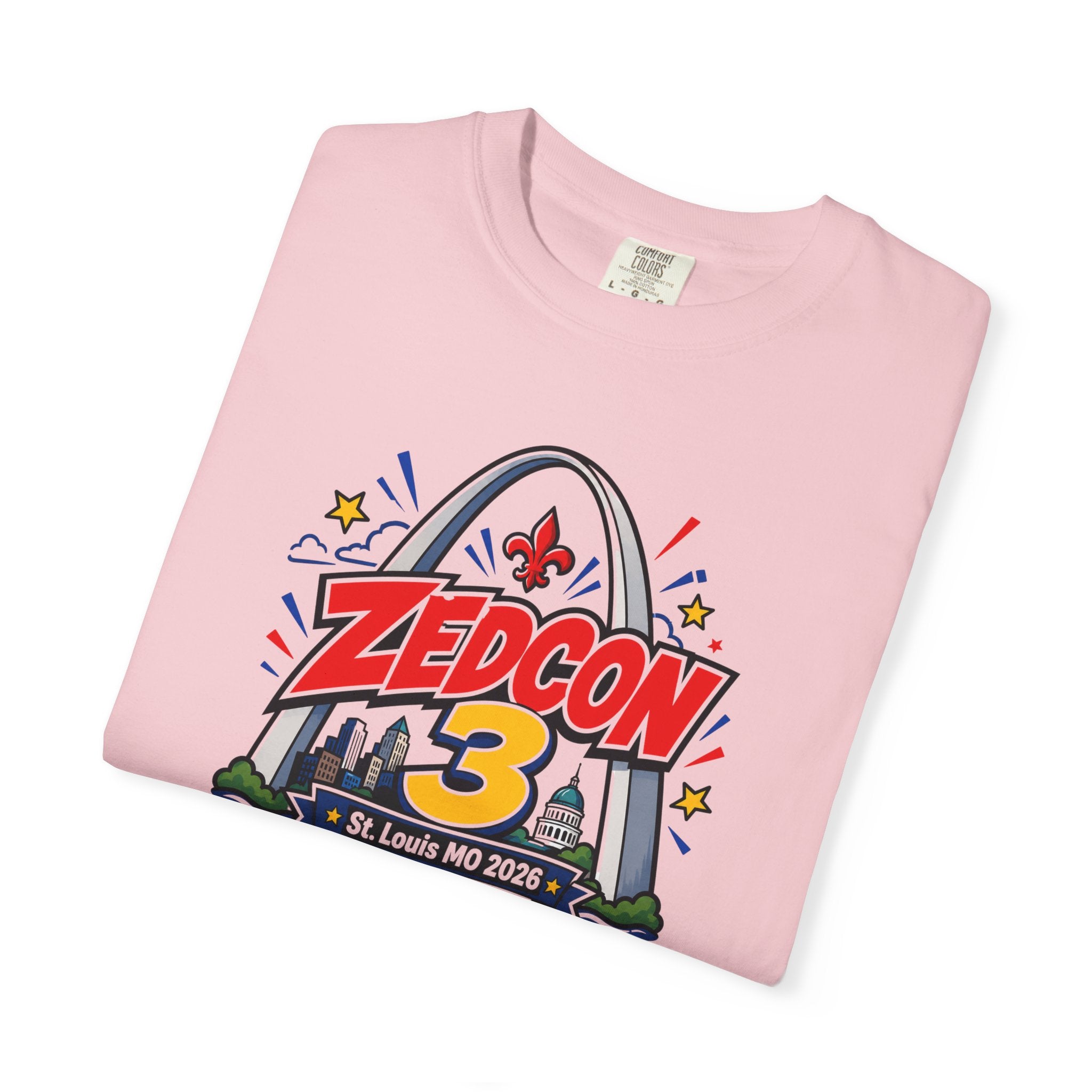 ZEDCON 3 Official Event Tee  St. Louis, MO 2026  Comfort Colors 1717