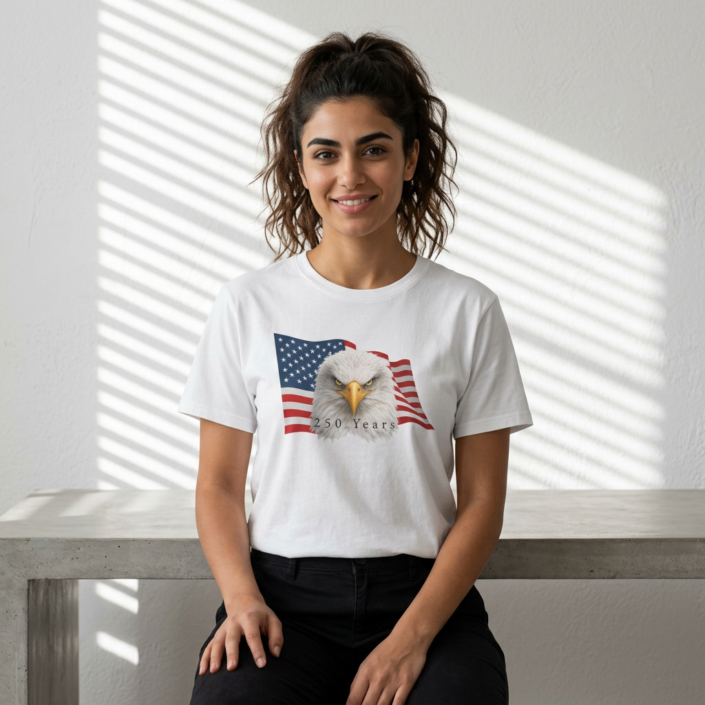 250 Years — American Eagle Patriotic Graphic Tee