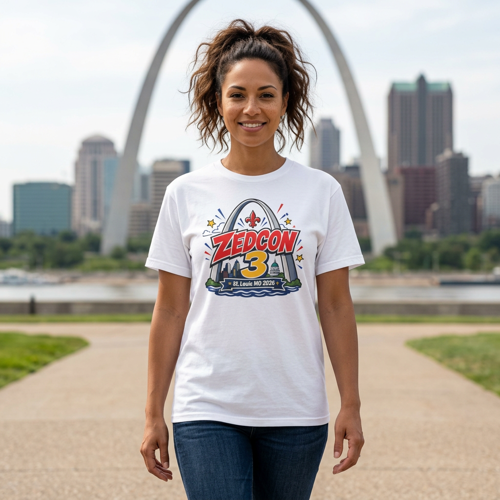 ZEDCON 3 Official Event Tee  St. Louis, MO 2026  Comfort Colors 1717