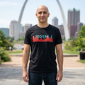 ZEDCON 3 St. Louis Skyline Tee  Bold Black Edition   Gildan Softstyle  64000