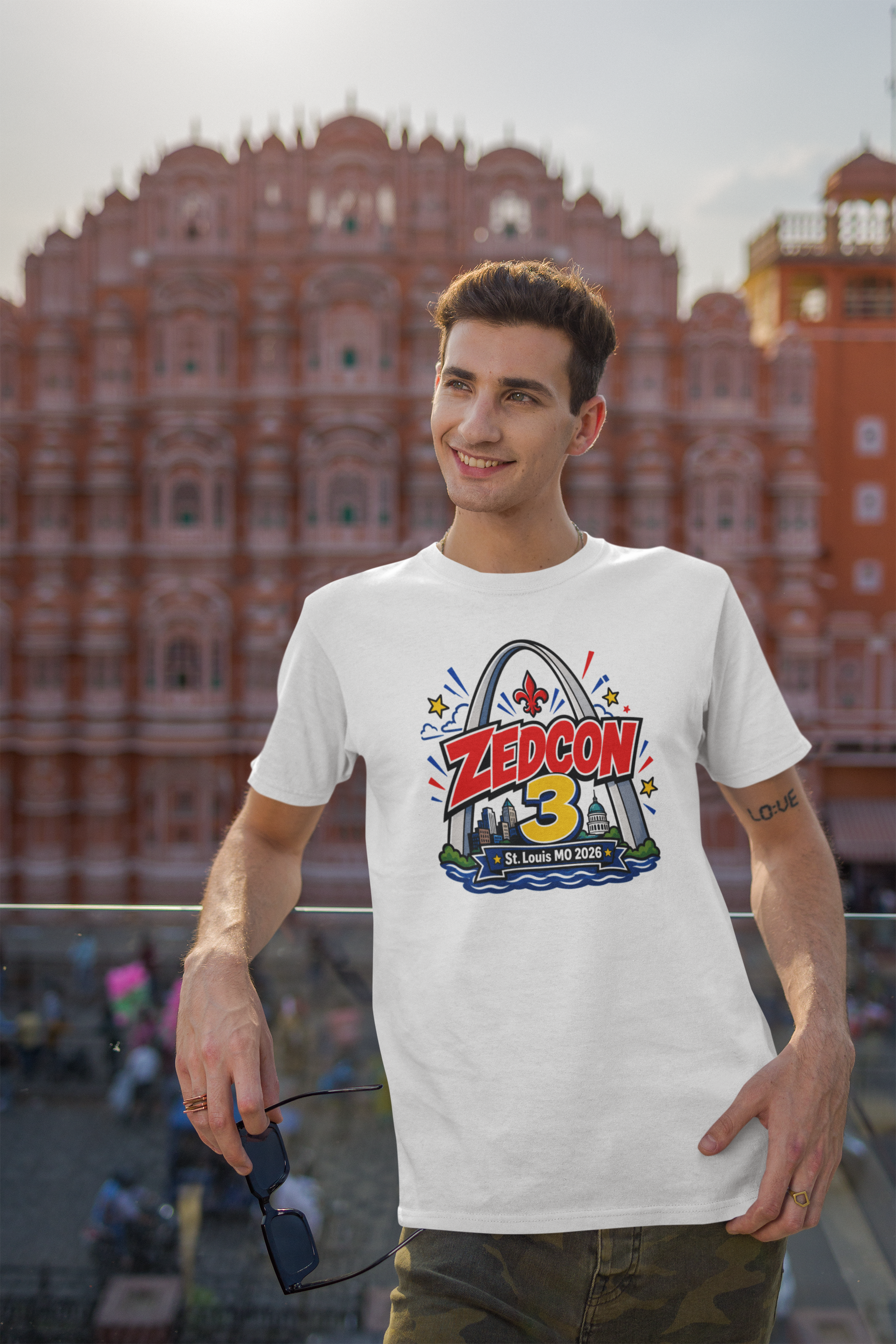 ZEDCON 3 Men's T-Shirt   St. Louis 2026 Gateway Arch Tee