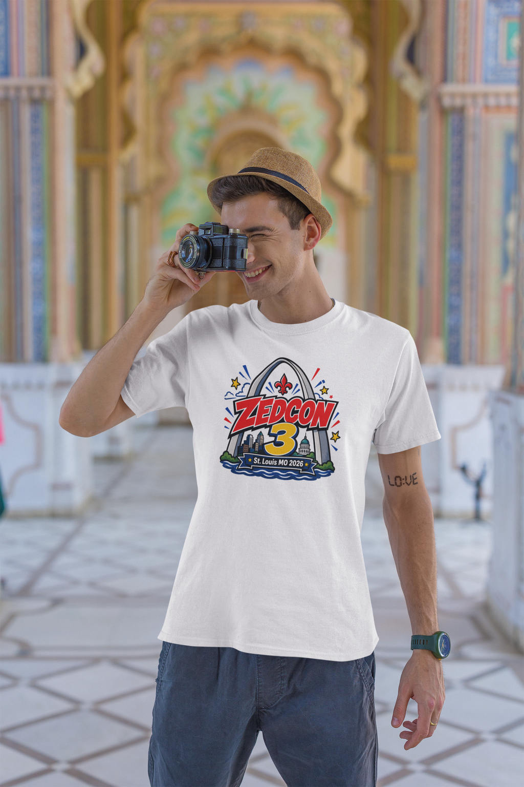 ZEDCON 3 Men's T-Shirt   St. Louis 2026 Gateway Arch Tee