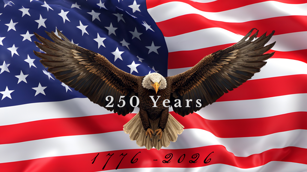 250 Years American Flag Eagle Shirt | USA 1776-2026 Semiquincentennial Tee | Patriotic 4th of July T-Shirt