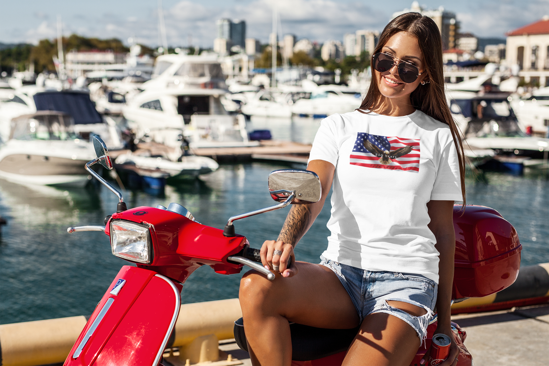 250 Years American Flag Eagle Shirt | USA 1776-2026 Semiquincentennial Tee | Patriotic 4th of July T-Shirt