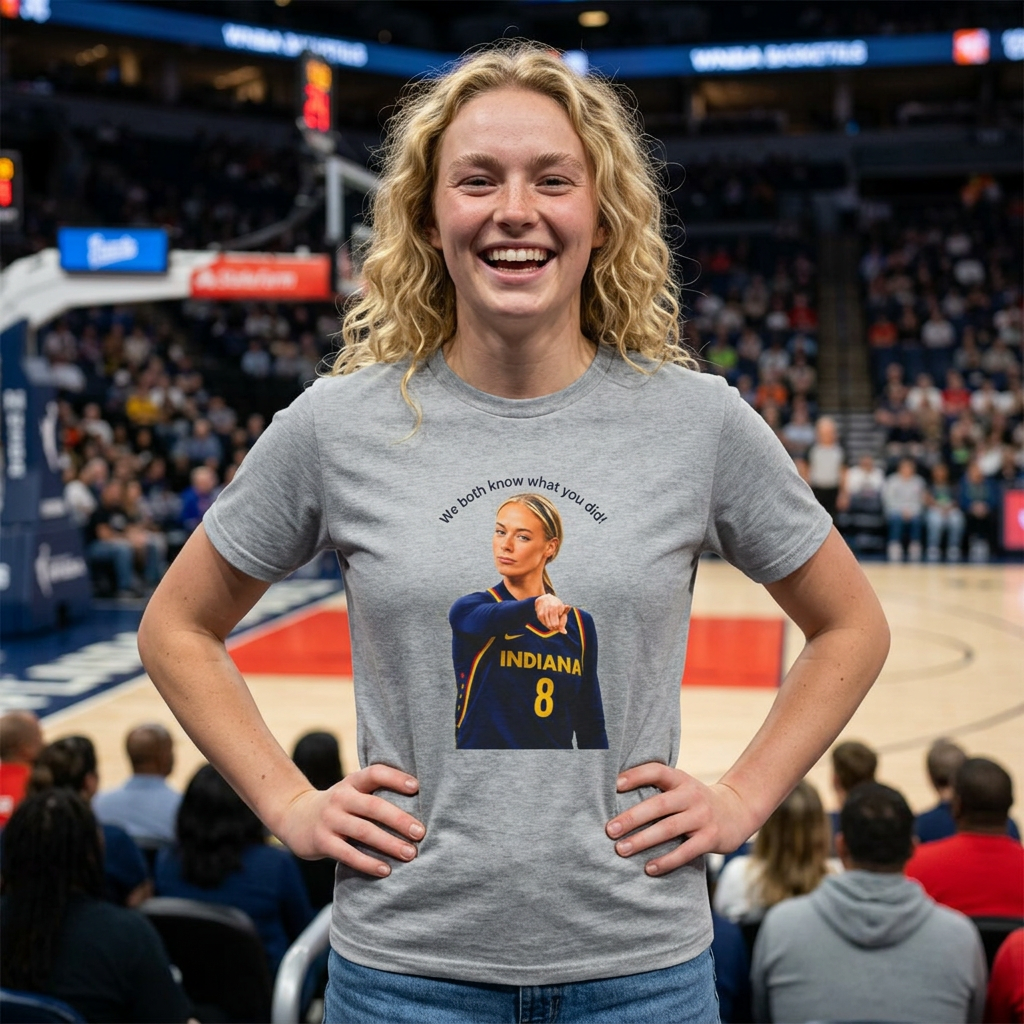 We Both Know What You Did! Funny Pointing Basketball Meme T-Shirt | Unisex Graphic Tee