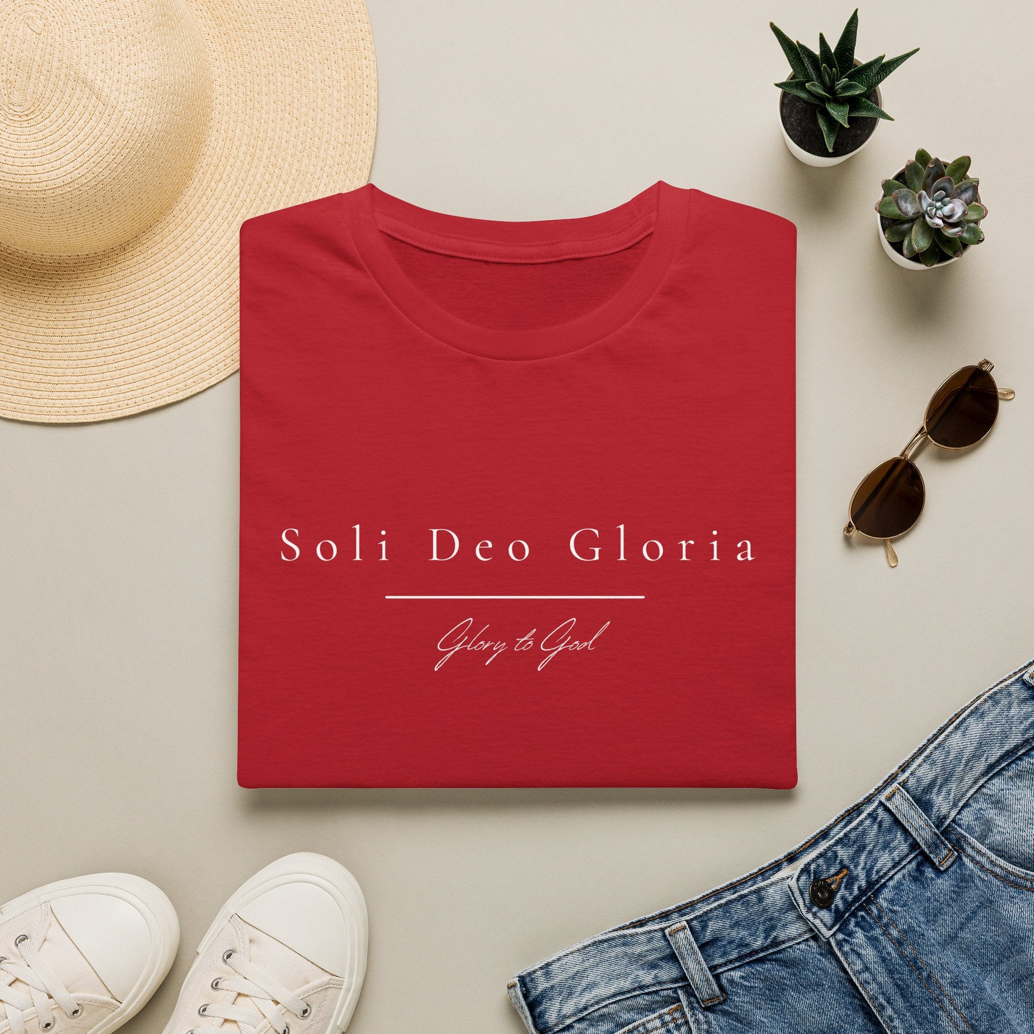 Soli Deo Gloria T-Shirt | Glory to God Alone — Minimalist Reformed Christian Faith Tee