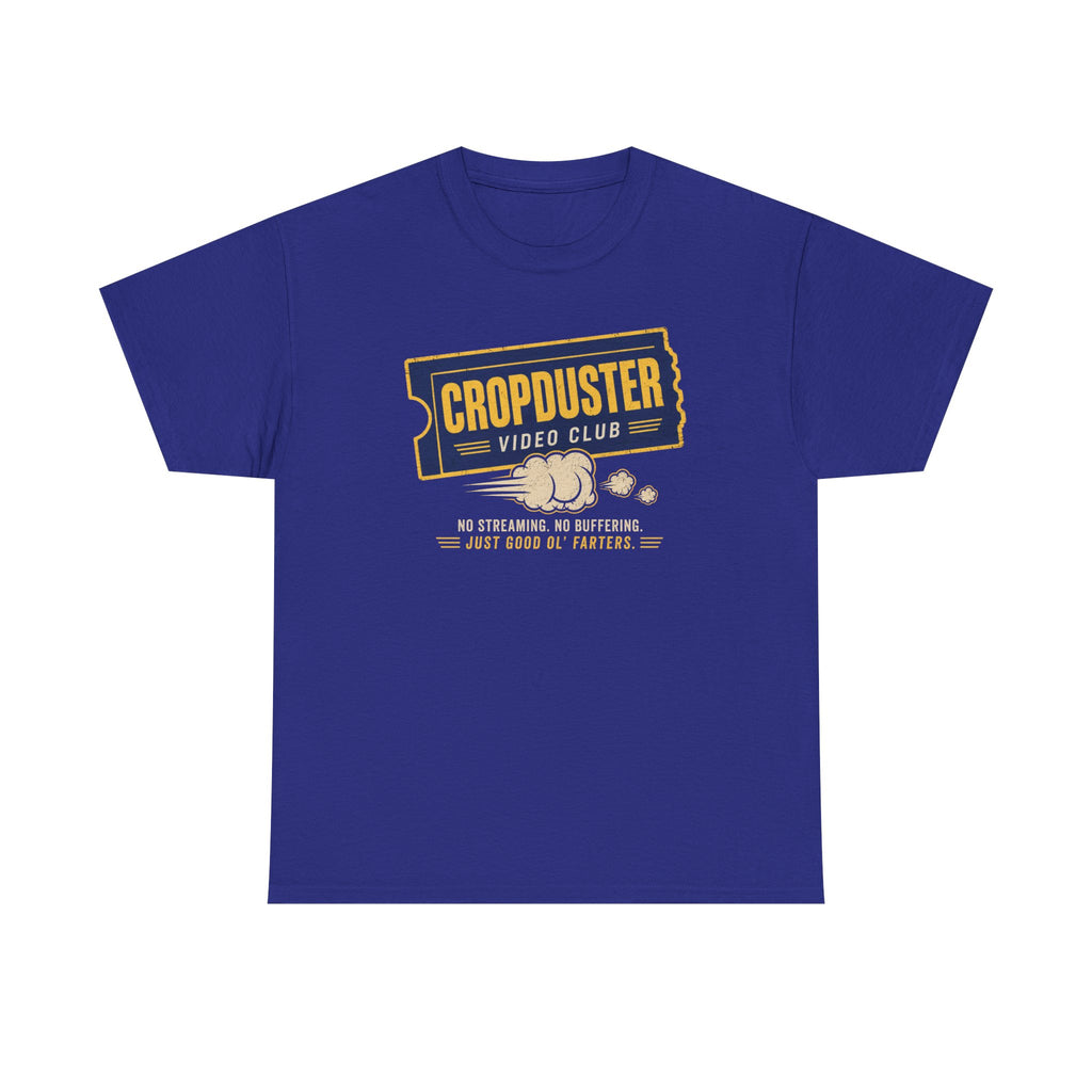 Cropduster Video Club Shirt – Funny Retro 80s 90s Fart Humor Tee
