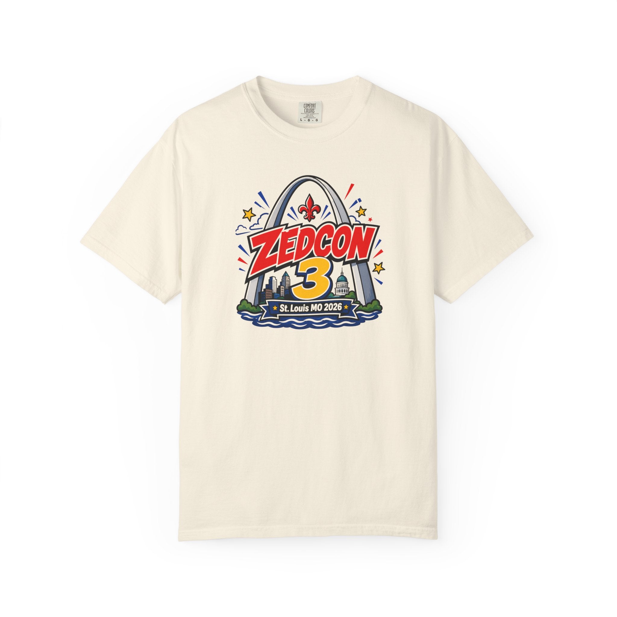 ZEDCON 3 Official Event Tee  St. Louis, MO 2026  Comfort Colors 1717