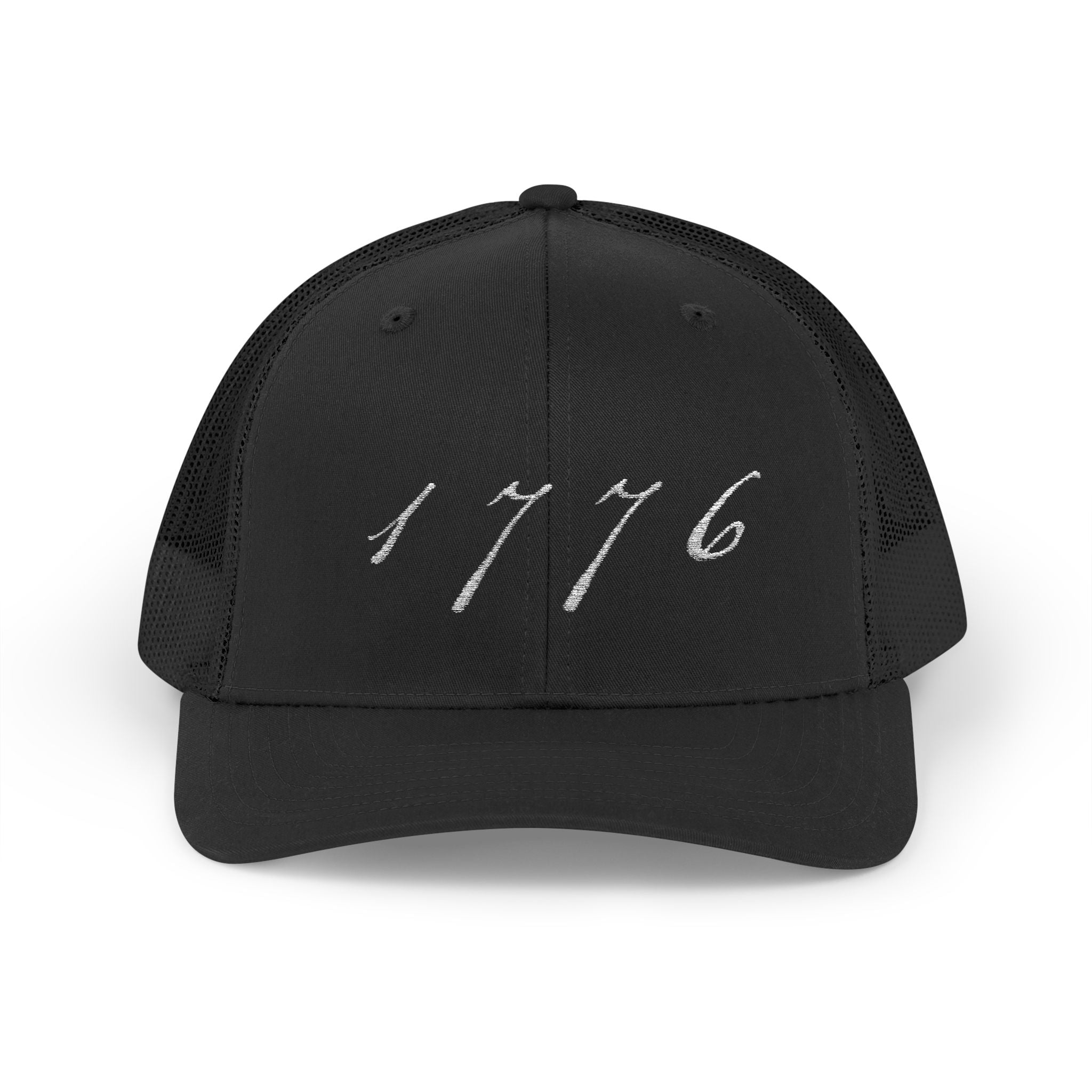 1776 Snapback Trucker Cap | Patriotic Hat | America 250th Anniversary | Founding Era Script | Fourth of July Gift