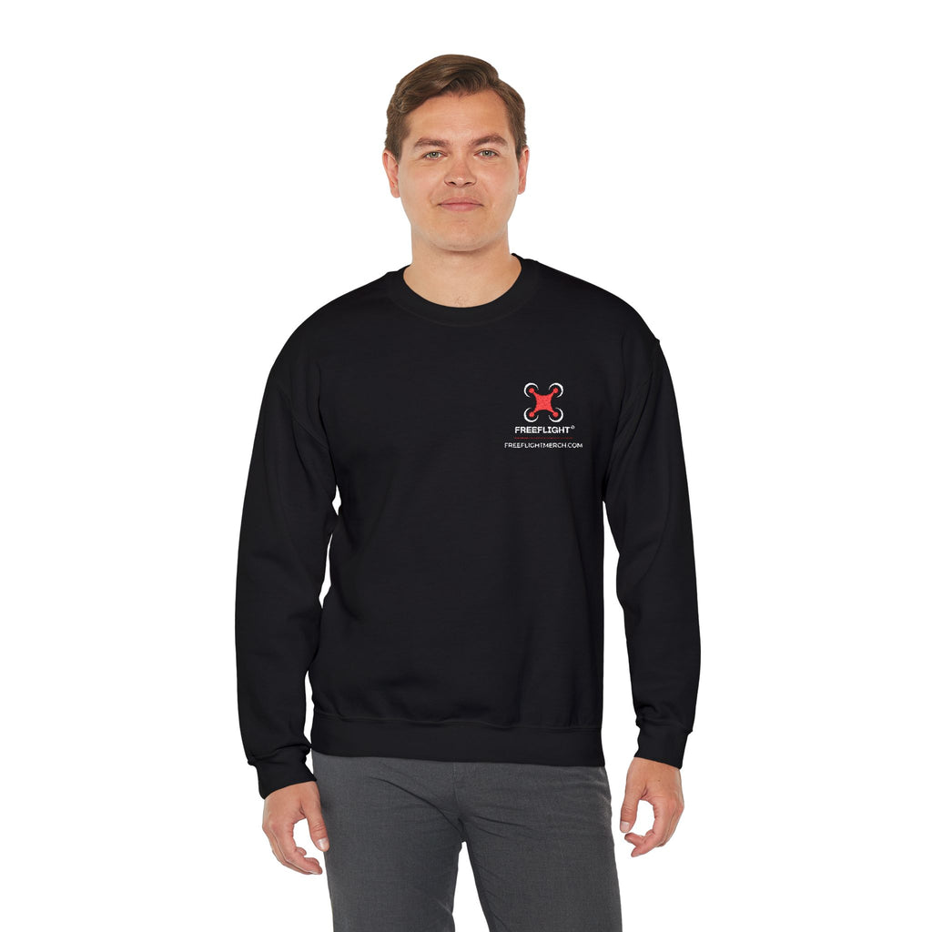Free Flight Embroidered Logo Crewneck  Gildan 18000 Heavy Blend