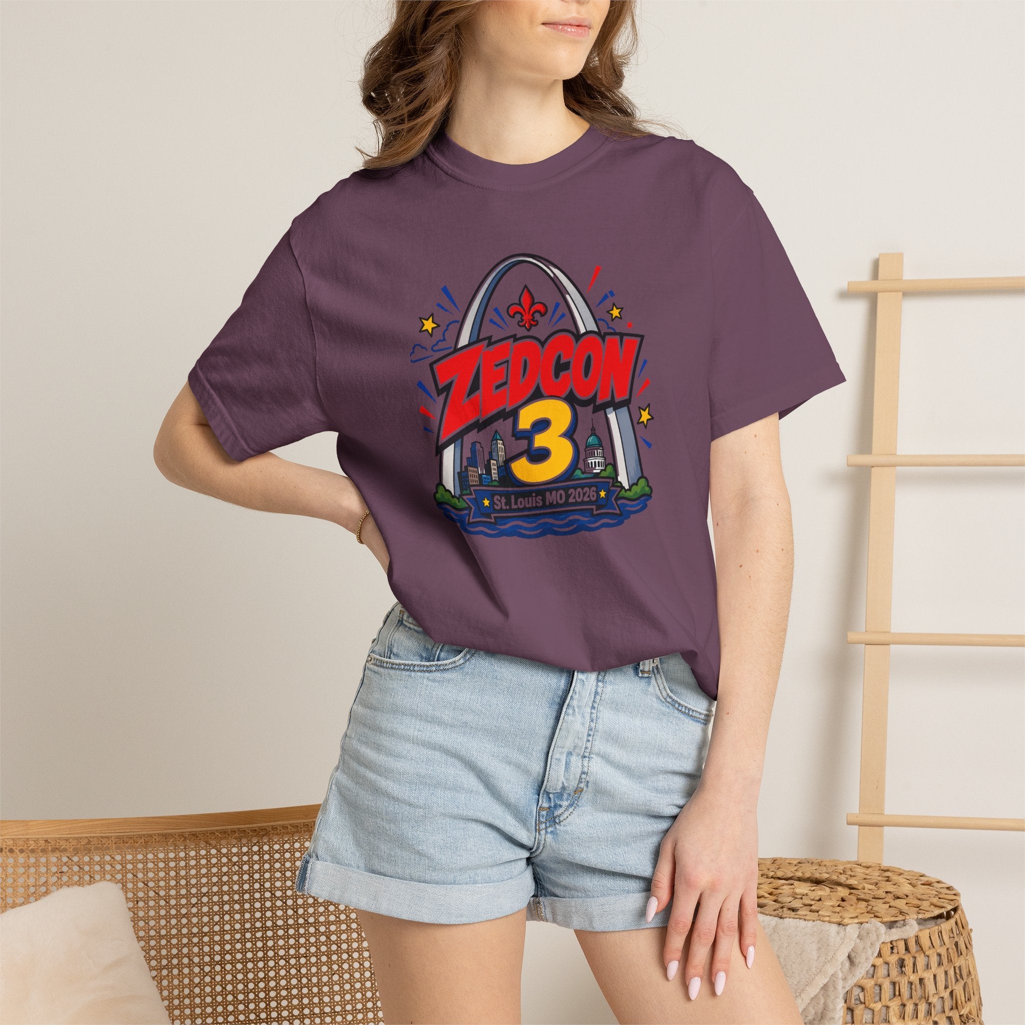 ZEDCON 3 Official Event Tee  St. Louis, MO 2026  Comfort Colors 1717