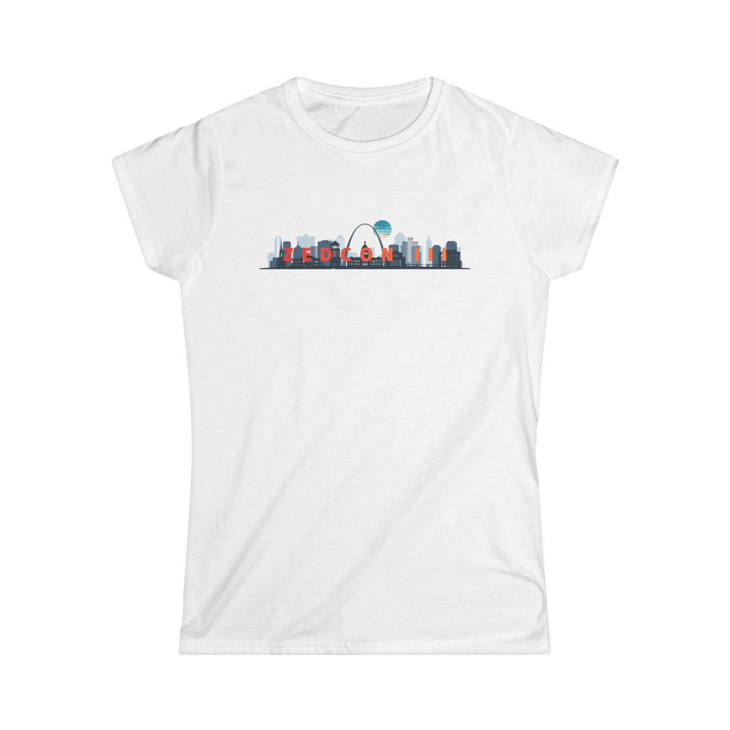 ZEDCON III Reunion 2026 Skyline T-Shirt   Women's Soft Cotton Tee   Gateway Arch