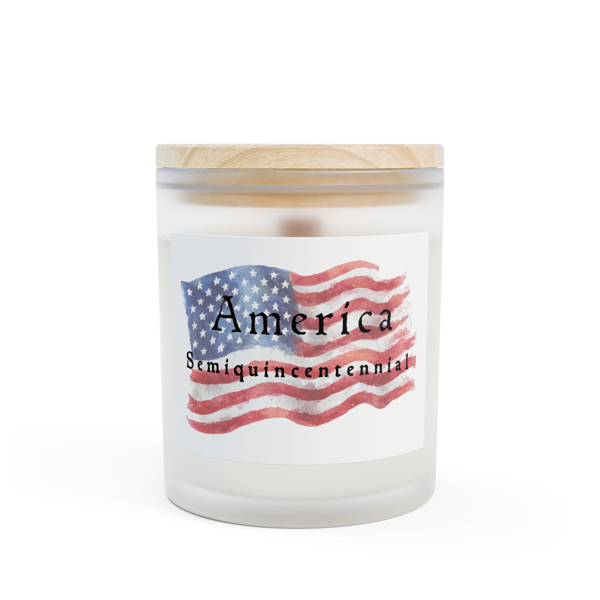 America Semi quincentennial Candle – Patriotic 250th Anniversary Gift | Vanilla Wooden Wick Candle | July 4th 1776–2026 Keepsake