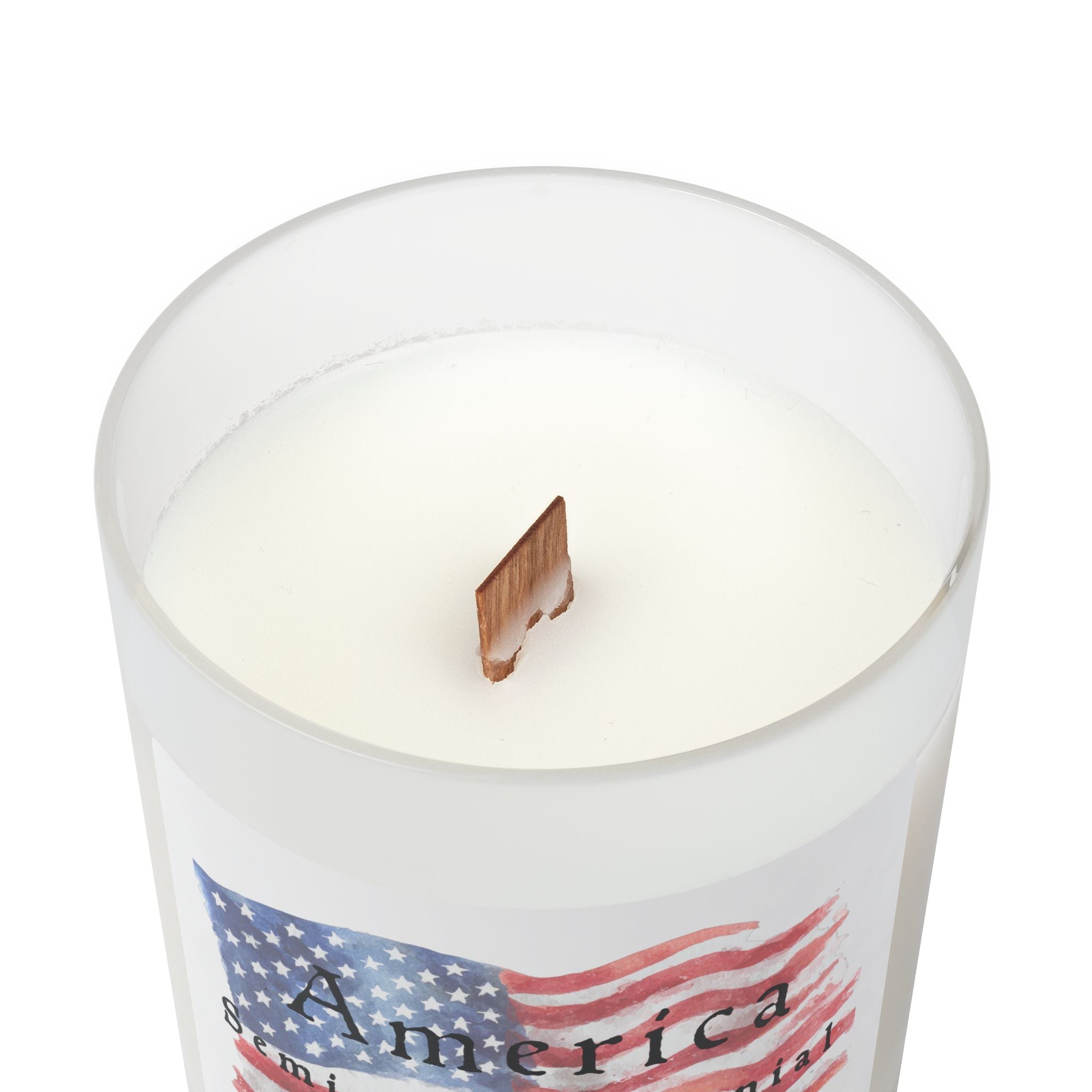 America Semi quincentennial Candle – Patriotic 250th Anniversary Gift | Vanilla Wooden Wick Candle | July 4th 1776–2026 Keepsake
