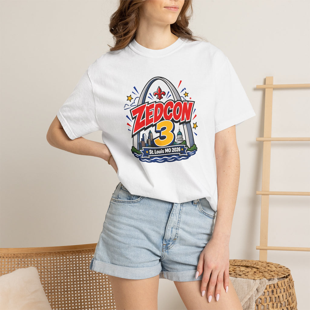 ZEDCON 3 Official Event Tee  St. Louis, MO 2026  Comfort Colors 1717