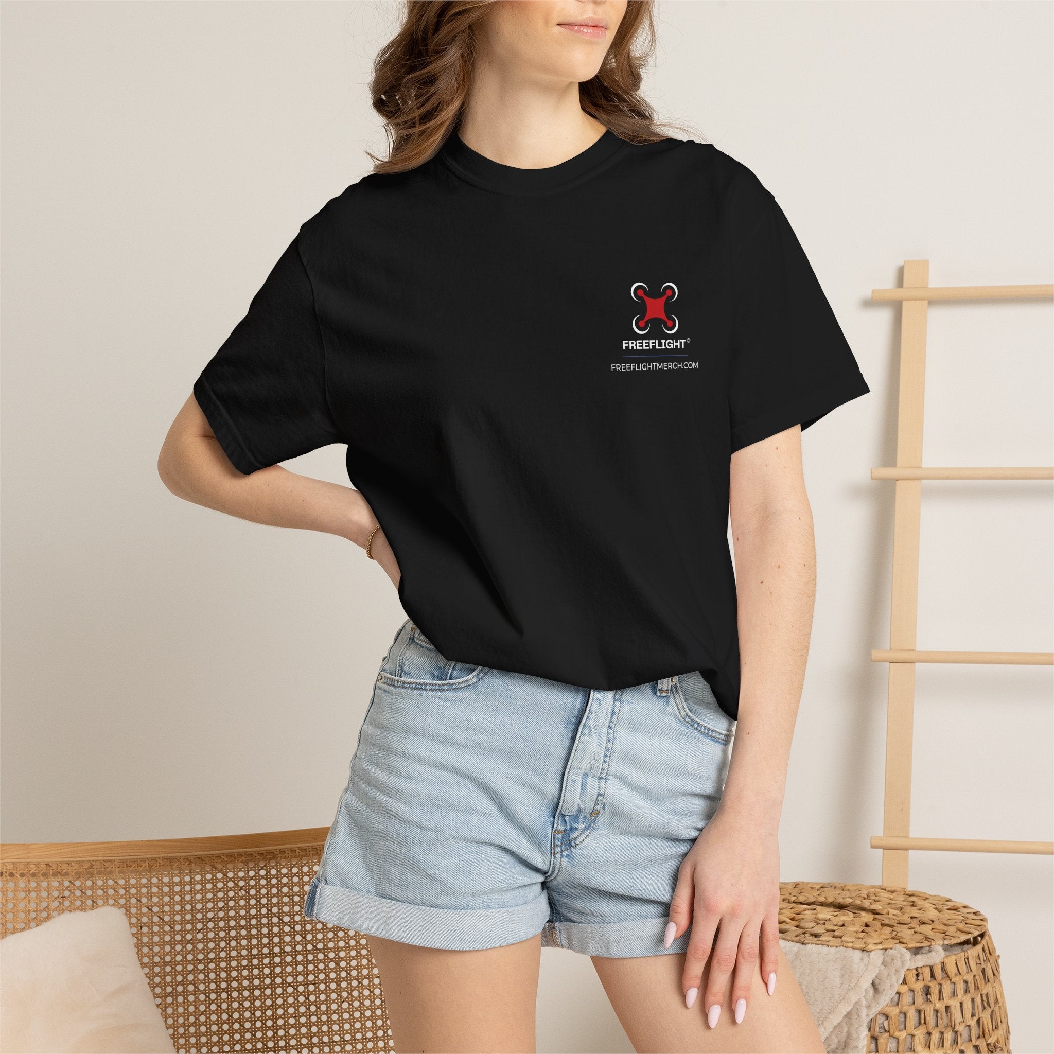 Free Flight Official Logo Tee  Comfort Colors 1717 Heavyweight