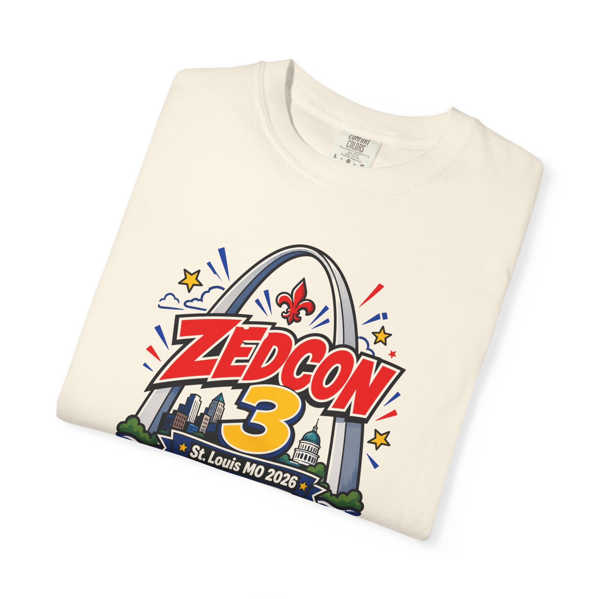 ZEDCON 3 Official Event Tee  St. Louis, MO 2026  Comfort Colors 1717