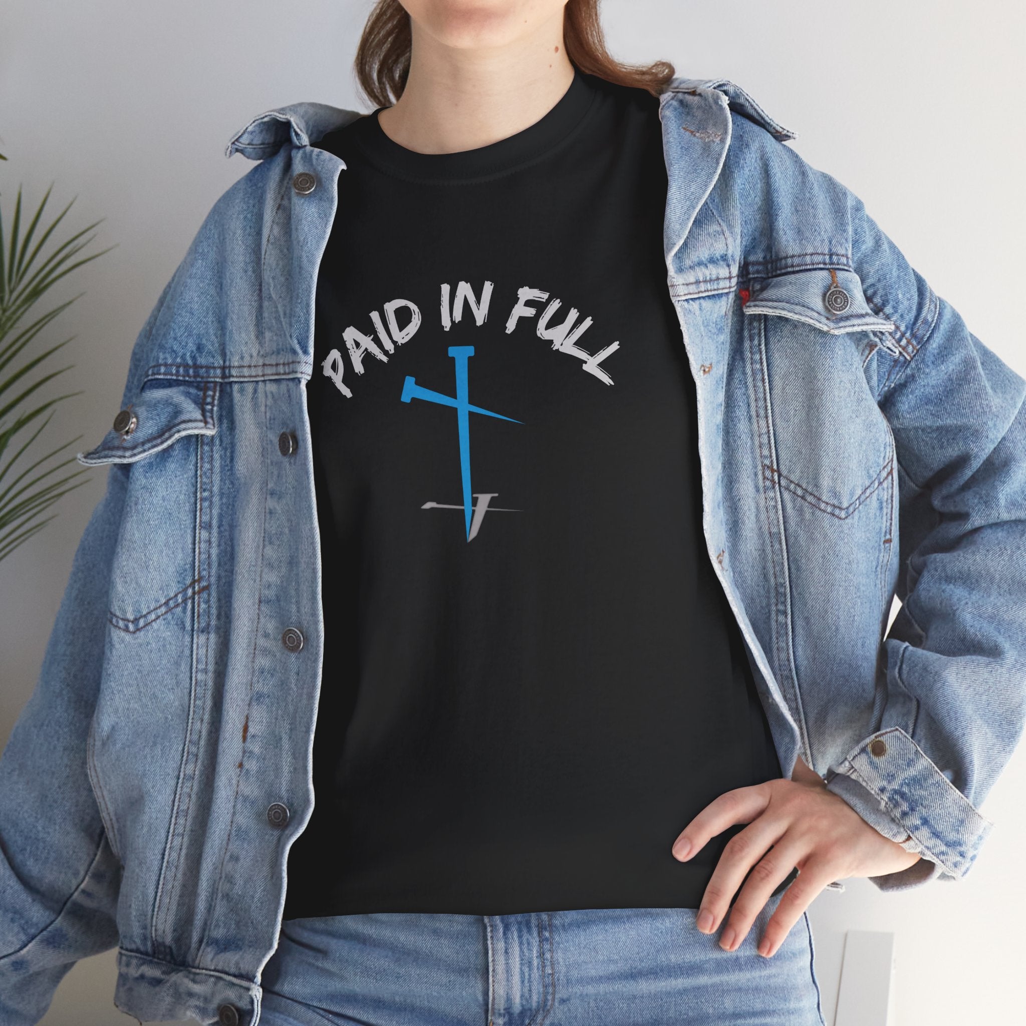 Paid In Full Christian Cross Graphic Tee