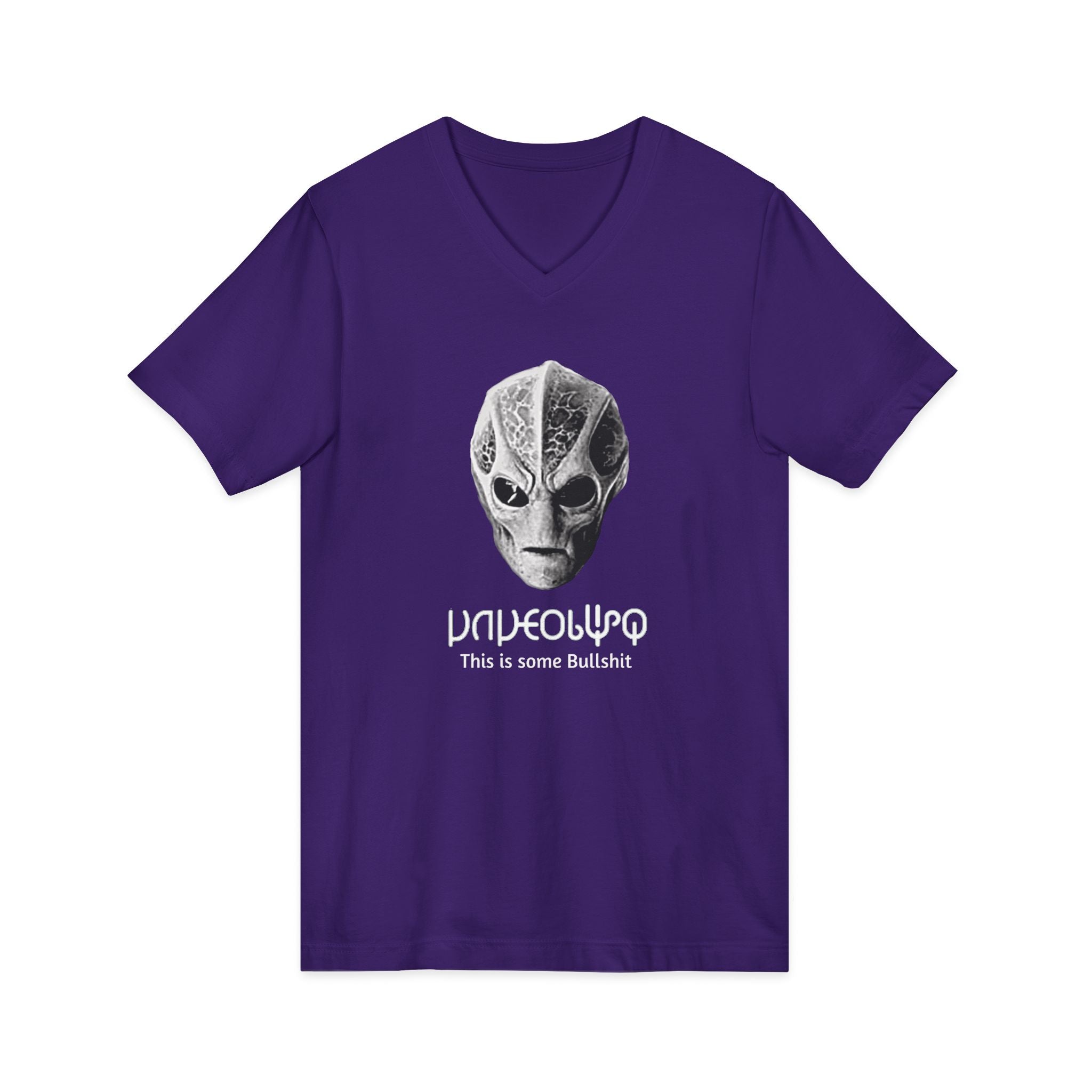 This Is Some Bullsh*t  Alien Graphic V-Neck Tee