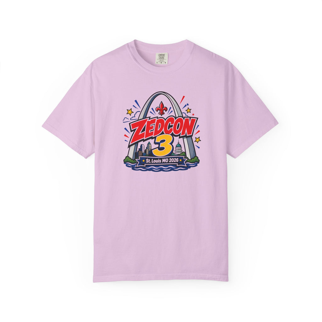 ZEDCON 3 Official Event Tee  St. Louis, MO 2026  Comfort Colors 1717