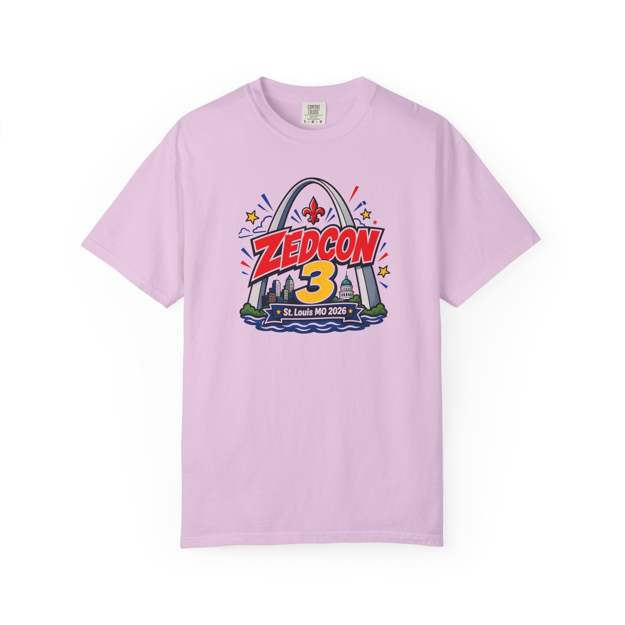ZEDCON 3 Official Event Tee  St. Louis, MO 2026  Comfort Colors 1717