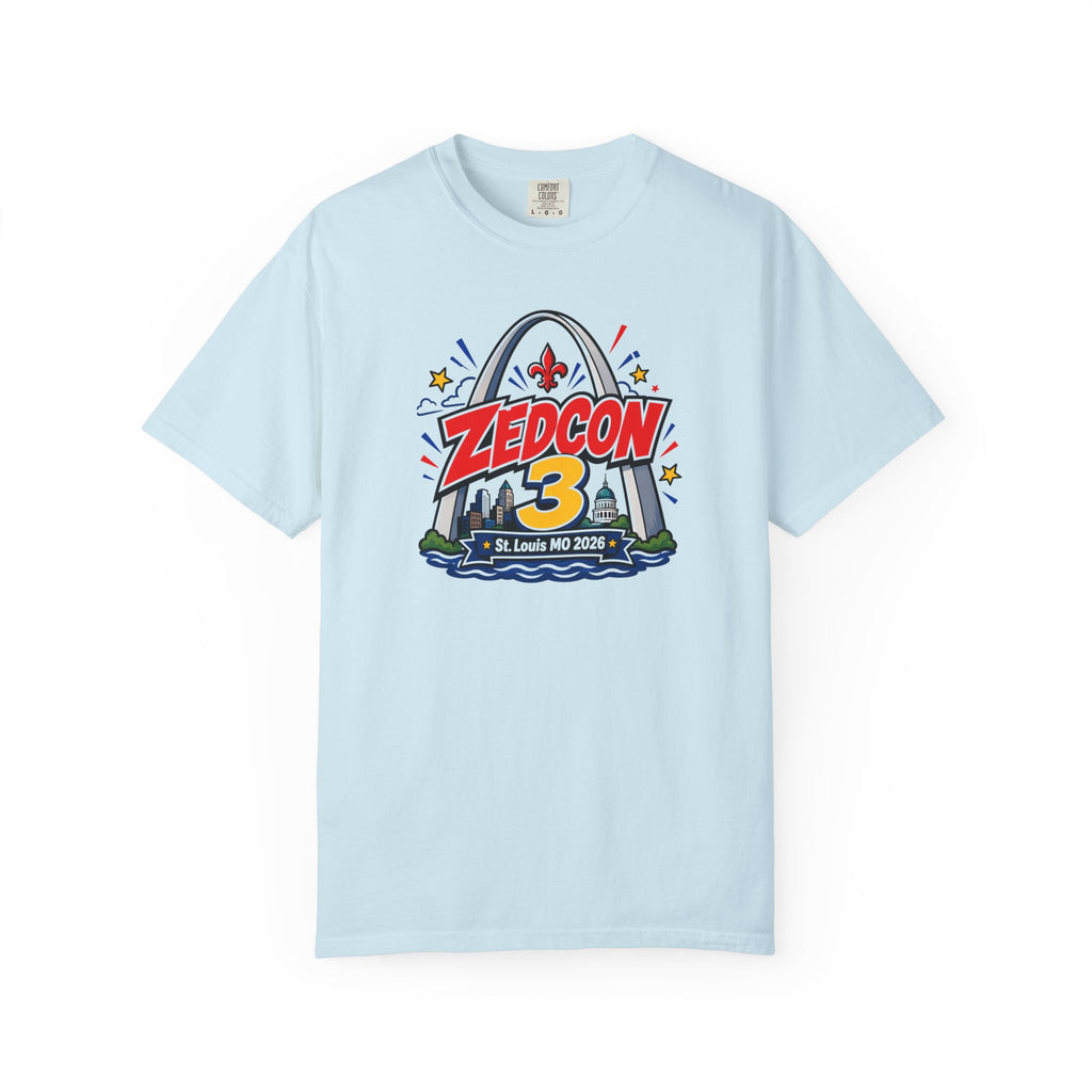 ZEDCON 3 Official Event Tee  St. Louis, MO 2026  Comfort Colors 1717