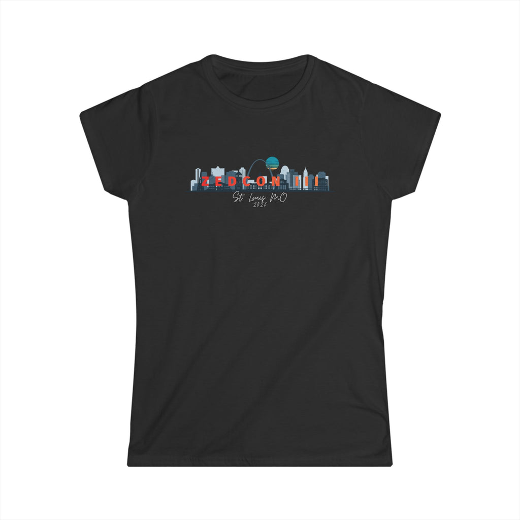 ZEDCON III Reunion 2026 Skyline T-Shirt   Women's Soft Cotton Tee   Gateway Arch
